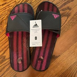 Adidas slippers. Size 8